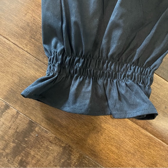 Plus Size Black Paperbag Waist Ruffle Hem Pants - size 22/4X - Picture 6 of 8